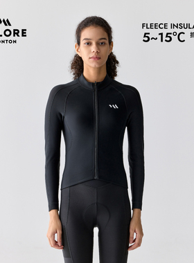 VALORE公路车骑行服秋冬季防风双层保暖女款新章抓绒长袖上衣夹克