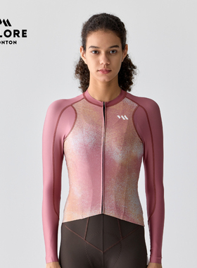 VALORE秋季骑行服长袖上衣防晒自行公路车AOE沙画超好看女士新款