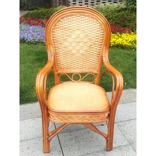 夏季户外藤编牢固藤椅家用凉椅阳台休闲懒人椅子老人久坐传统庭院