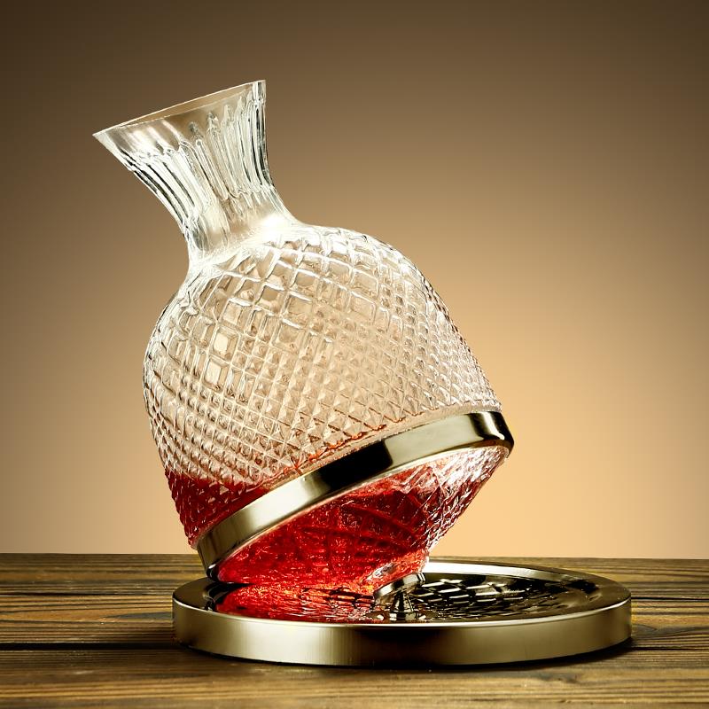 轻奢红酒杯创意醒酒器高档勃艮第水晶高脚葡萄酒杯子套装家用酒具