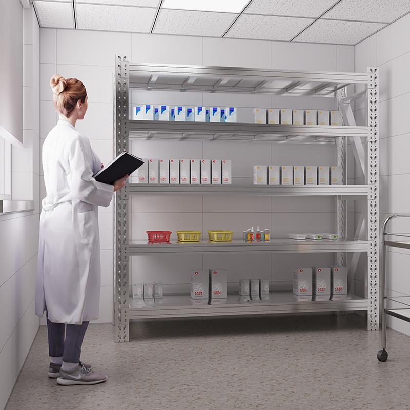 304不锈钢货架仓库仓储重型货物架工厂商用多层储物架落地置物架