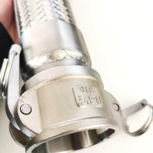 远通304不锈钢波纹管工业快速接头式编制金属网软管蒸汽管耐高温