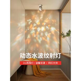 创意网红水波纹门厅入户玄关氛围射灯吸顶灯过道小灯走廊灯高级感