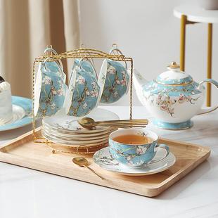 轻奢咖啡套装 下午茶茶具餐具 组合欧式 高档奢华骨瓷水杯奢华英式
