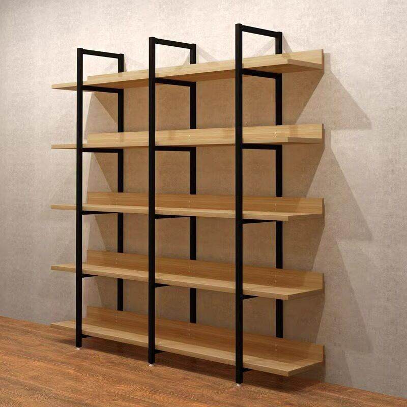 钢木书架落地简易多层置物架书柜货架铁艺架子展示架收纳架储物架,住宅家具,搁板/置物架/家用陈列架,淘宝优惠券,粉丝福利购,淘宝优惠卷