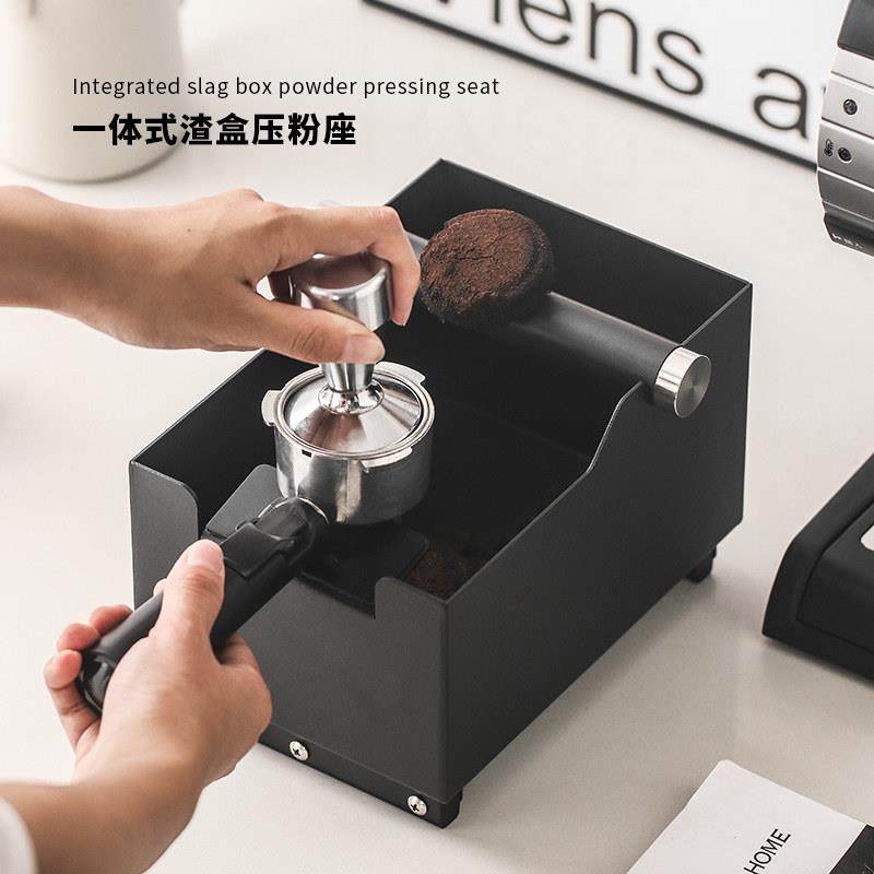 咖啡敲渣桶家用半自动意式咖啡机吧台粉渣盒不锈钢咖啡渣桶大容量