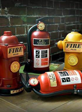 创意灭火器零钱罐消防栓存钱罐咖啡厅装饰摆件客厅电视柜摆设