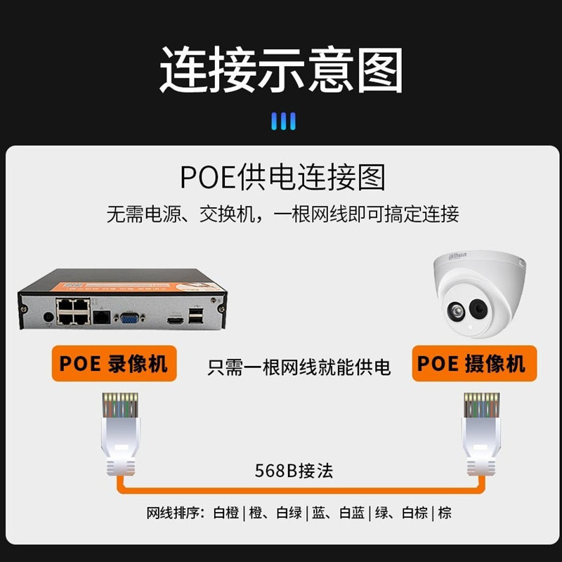 dahua大华200万红外高清摄像头POE供电内置音频DH-IPC-HDW1230C-A