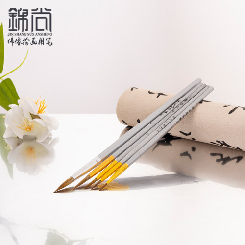 佛像彩绘描金勾线笔 油画笔  尼龙描笔 水彩笔 绘画笔
