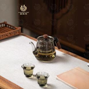 玻璃泡茶壶茶水分离家用花茶壶耐高温烧水壶电陶炉煮茶器2024新款