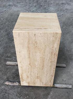 中国风新酒店健康中心客厅装饰石柱墩底座