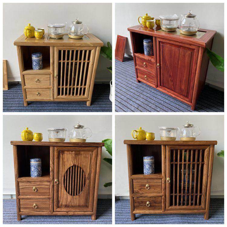 茶水柜烧水壶一体实木北榆木烧水台中式移动置物架收纳柜茶桌边柜,商业/办公家具,办公茶水柜,淘宝优惠券,粉丝福利购,淘宝优惠卷