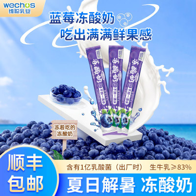 赛汗苏【蓝莓味63g冻酸奶】棒棒冰清凉零食吸吸冰冰淇凌老冰棍