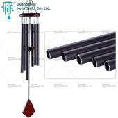 HF厂家 32in木头铝管风铃金属黑色风铃挂饰亚马逊纪念风铃同情