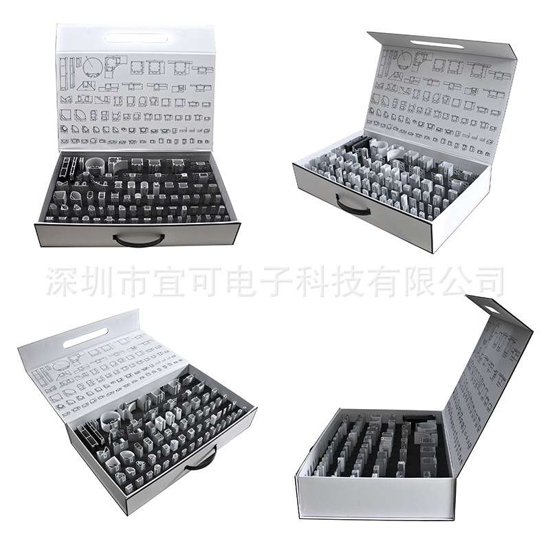 新款工厂直销LED线条灯挤压铝槽外壳套件灯槽大小款样品箱led铝型