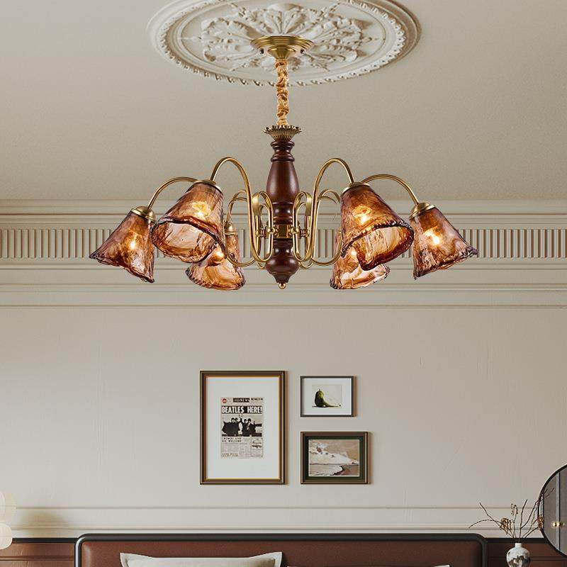 复古新中式led灯高级主卧室灯胡桃实木吊灯主灯法式中古风客厅灯,机械设备,其他机械设备,淘宝优惠券,粉丝福利购,淘宝优惠卷