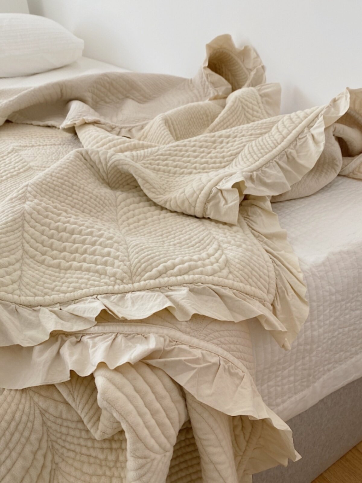 100支全棉韩国进口短毛绒双面用床盖多功能盖毯床单