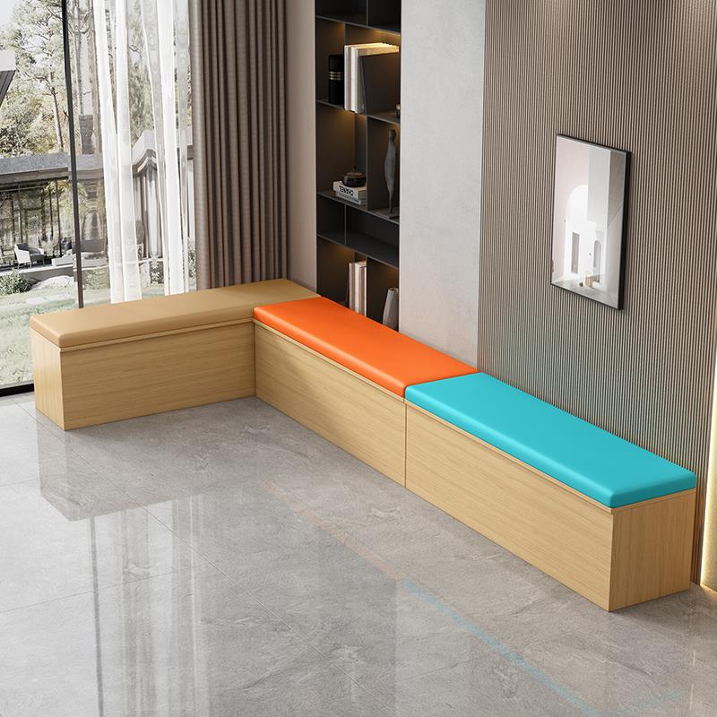 沙发长凳可收纳柜软包长条坐柜可坐式收纳箱子换鞋凳鞋柜实木椅子