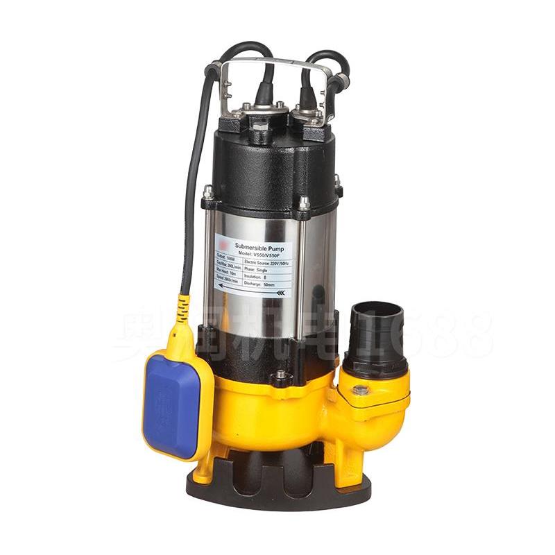 意捷排水泵自动水泵小型家用潜污水泵220V380V不锈钢抽粪便排污泵