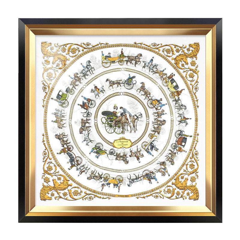 欧式客厅装饰画入户玄关美式轻奢壁画走廊过道墙画沙发背景墙挂画