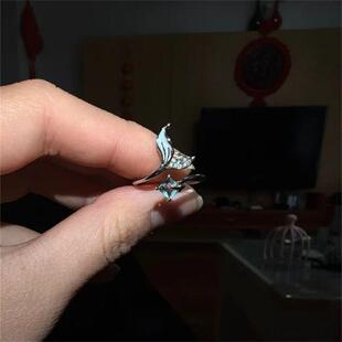 恋与深空祁煜小鱼戒指动漫周边原创手作二次元开口可调节指环