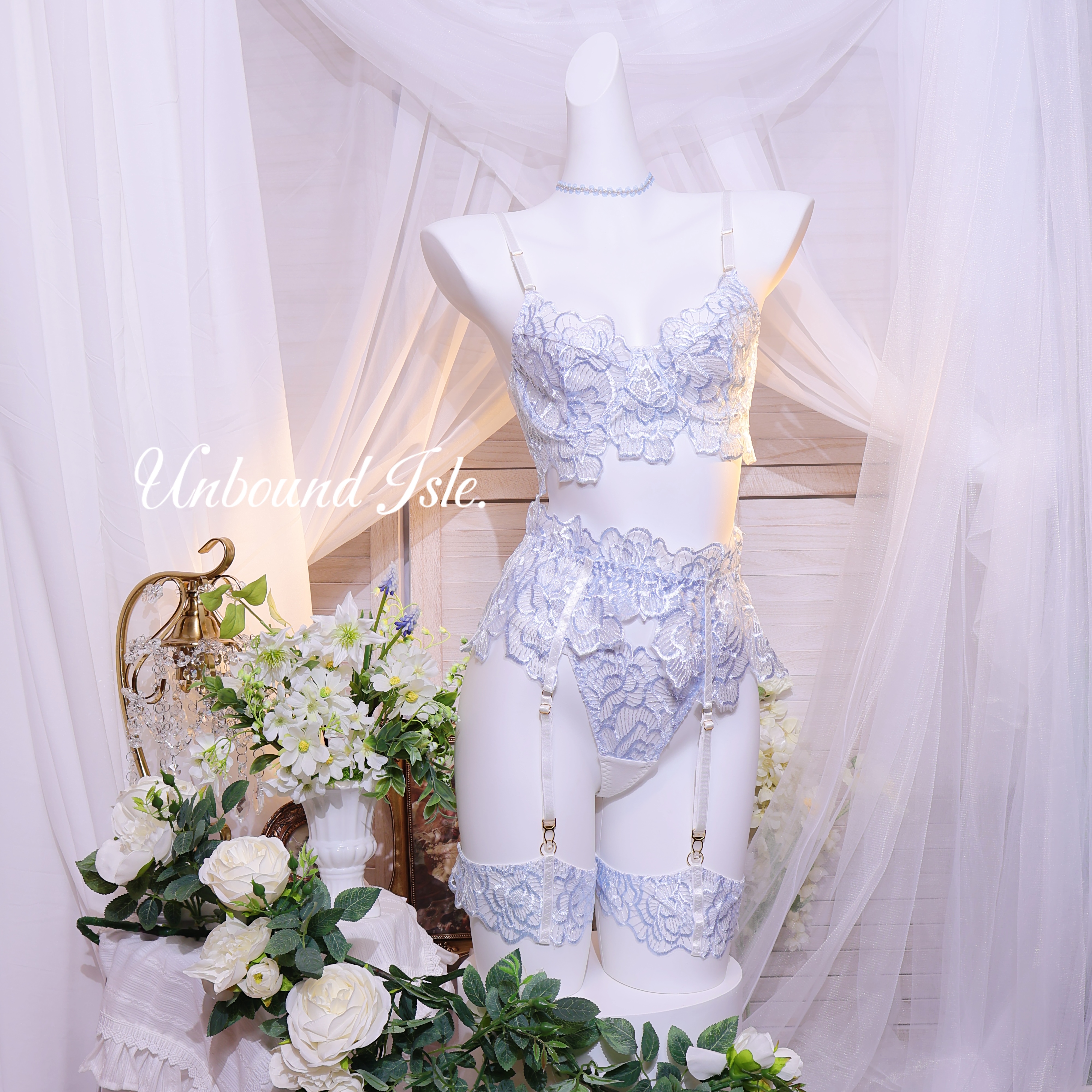 超薄透气法式薄款文胸套装