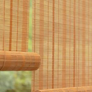 竹帘窗帘书房家用防晒遮光办公拉 门帘阳台隔断茶室绳遮阳升降中式