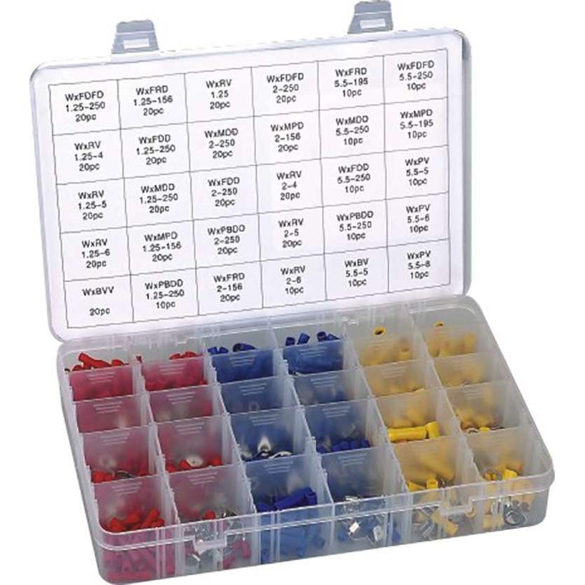 480PC 冷压端子U型O型接线端子 叉型圆形公母端子盒