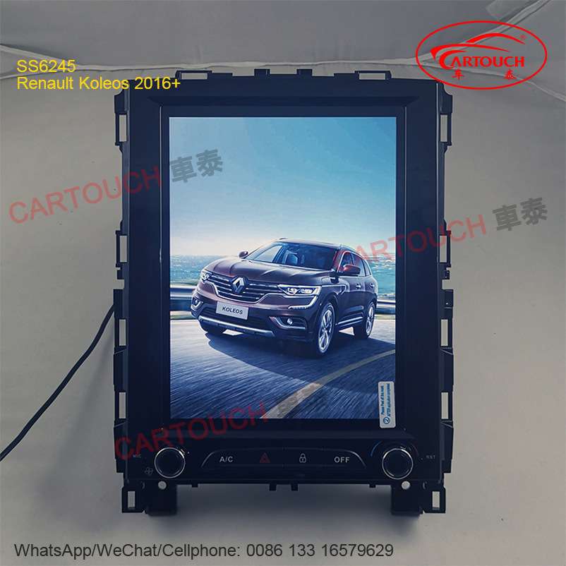 安卓AUTO竖屏雷洛科雷嘉科雷傲RE-NAULT KOLEOS CARPLAY RADIO HD