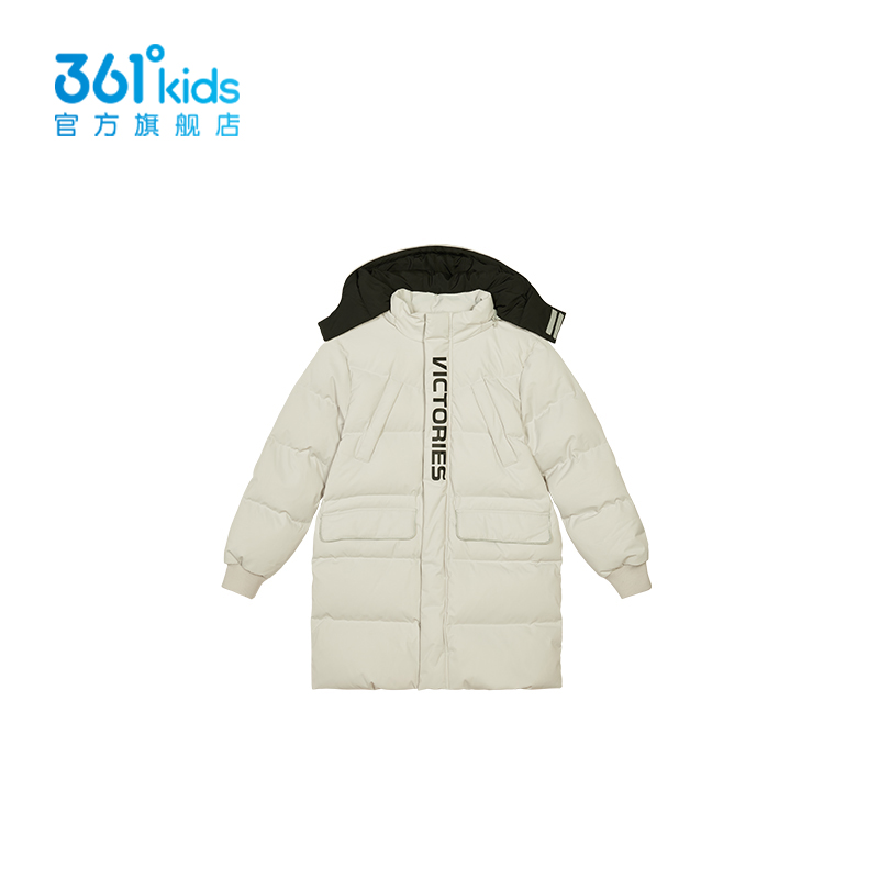 361°【商场同款】童装男童保暖中长羽绒服2024年冬季新款中大童