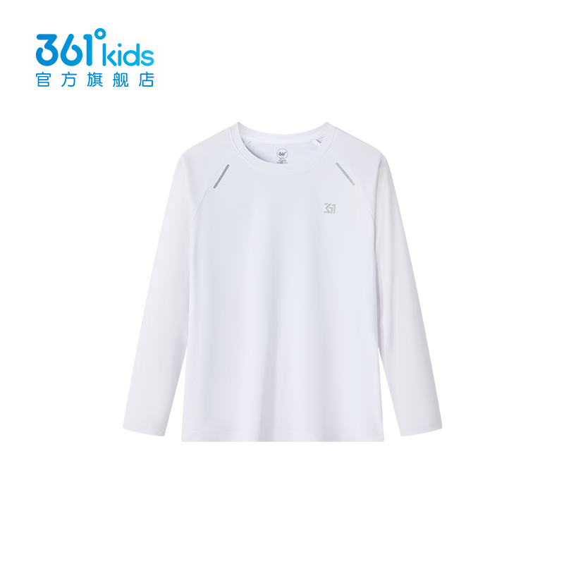 商场同款361童装儿童t恤长袖男运动速干衣2025春秋新款大童打底衫