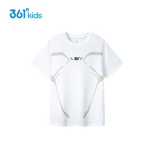 童装 361°正品 商场同款 中大童t恤 2025年夏季 新款 男童短袖