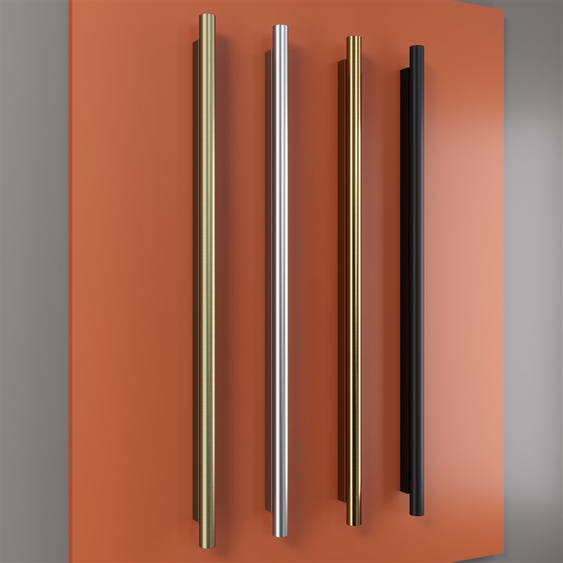 极简钢化玻璃门拉手不锈钢加厚新款实木大门推拉房门把手钛合金黑