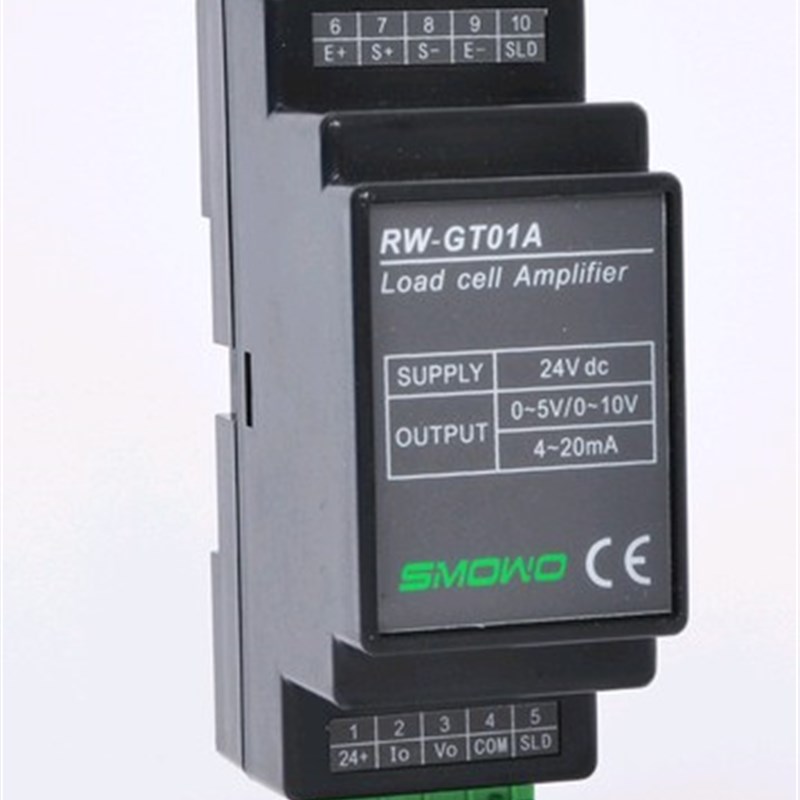 上海天贺RW-GT01A导轨式称重测力变送器/0-5V/4-20mA信号输出