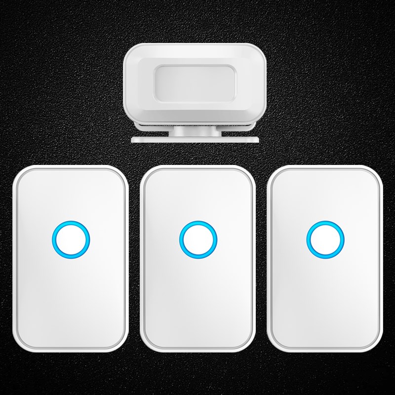 分体式欢迎光临感应器店铺进门迎宾无线叮咚家用门铃商用一拖三