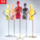 彩色丝绒电镀手平肩模特道具女服装 店橱窗人台小胸全身模特展示架