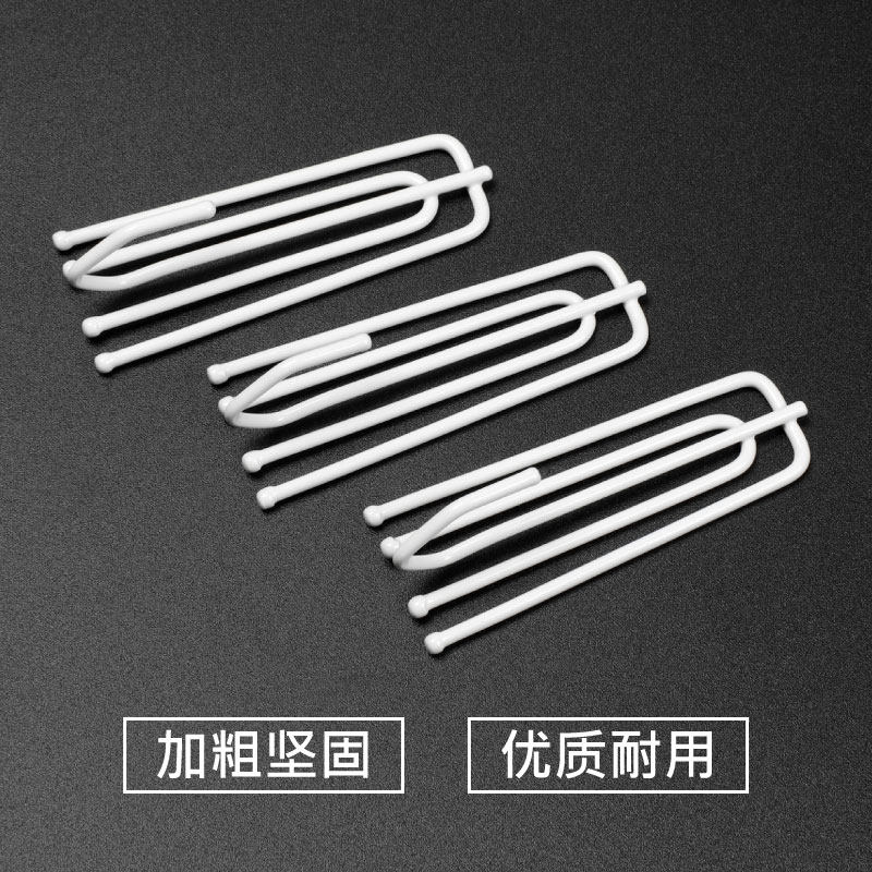 窗帘四爪钩窗帘布叉挂勾配件布带钩子白色四叉布钩轨道钩挂环钩