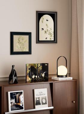 Rzone Wabi-Sabi风格中世纪桌面装饰品新中国风入口橱柜装饰客厅