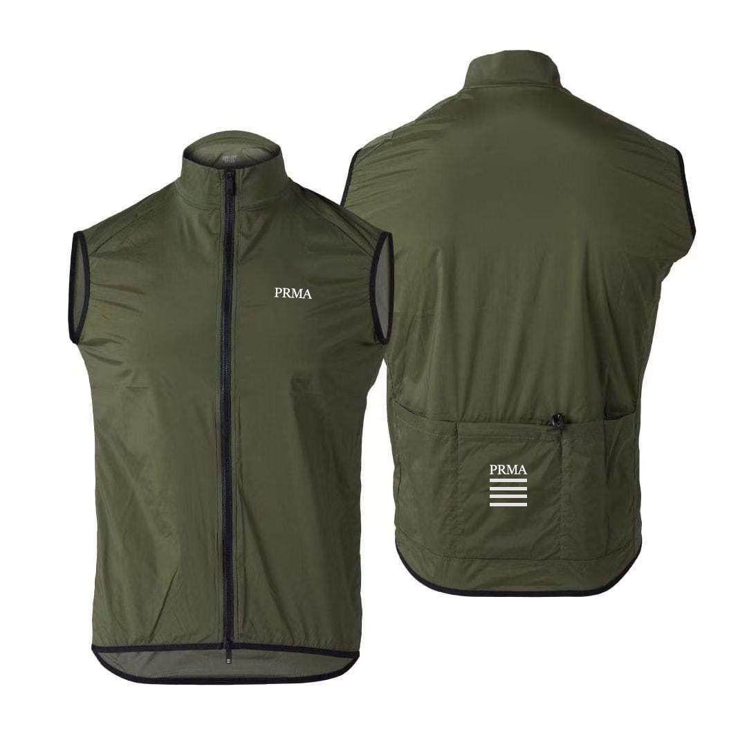 PRMA骑行马甲防水防风透气公路自行车运动骑行背心男专业跑步马甲