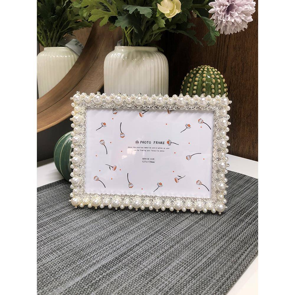 金属相框欧式简约风桌面摆件6 7寸8寸10寸相框摆台挂墙冲洗照相片