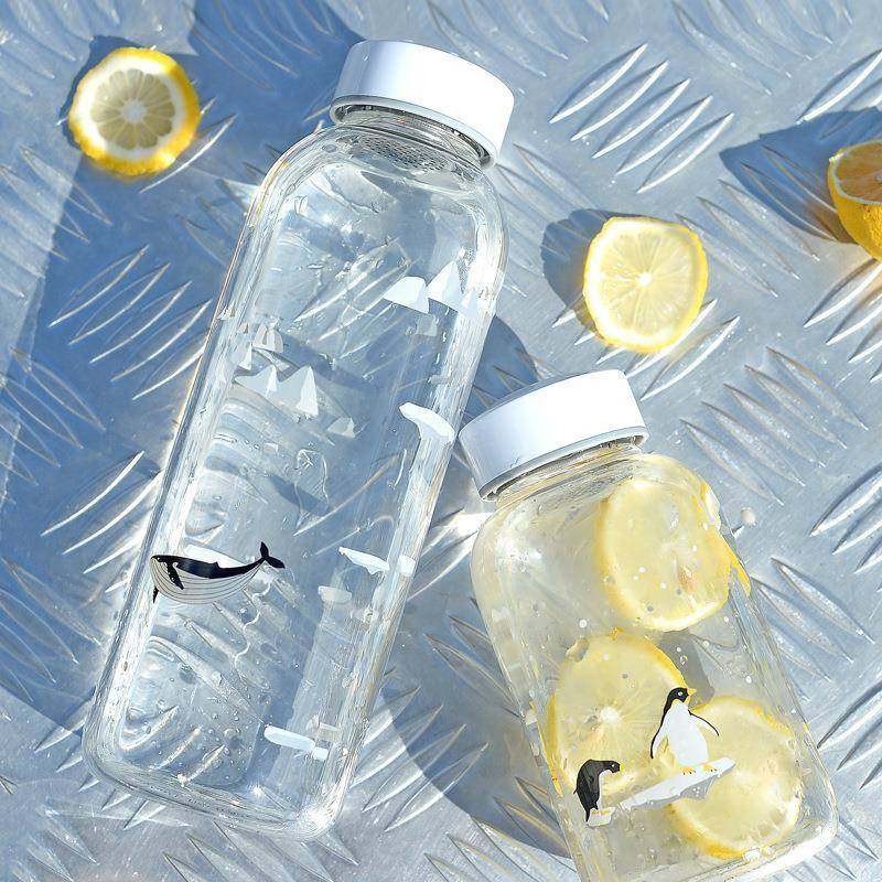 大容量玻璃杯1L升水杯1000ml毫升瓶子无吸管水瓶式矿泉冷泡茶杯子图片