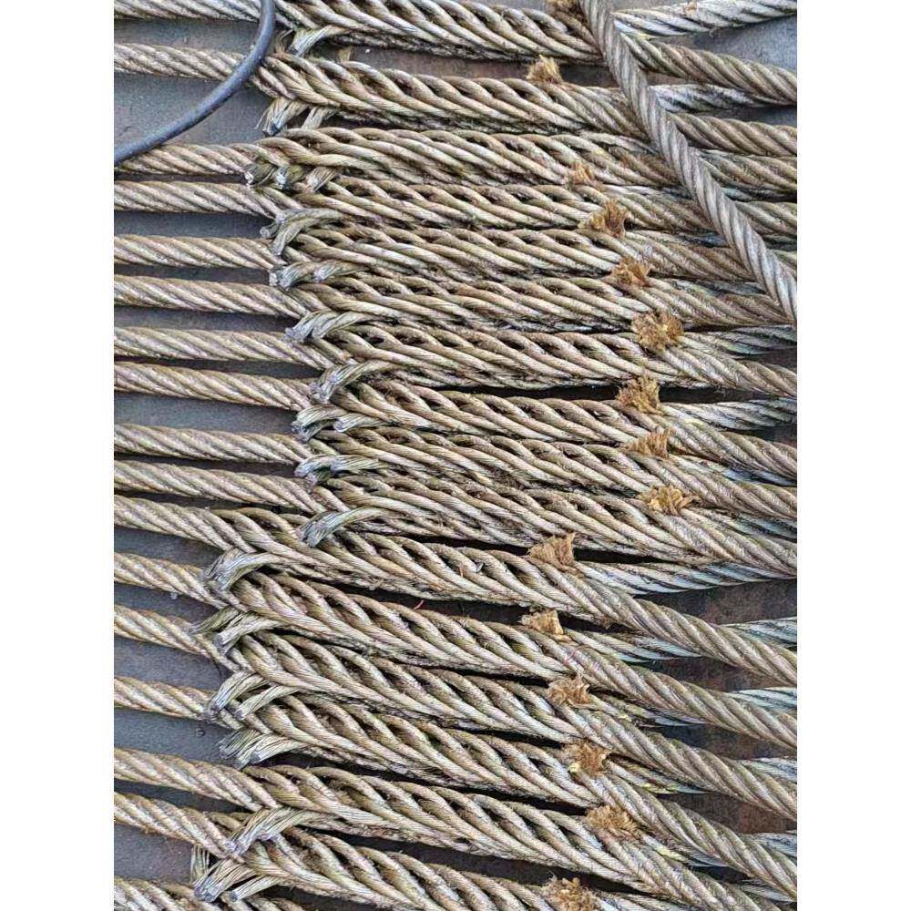 钢丝绳手工插编吊装油丝绳耐磨拖车巨力钢绳手编16mm起重吊车编头