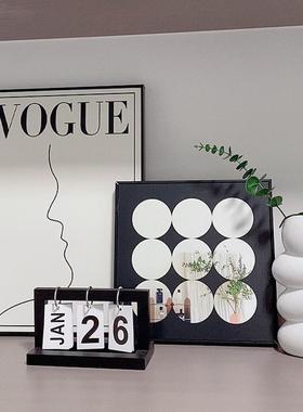 高级感软装入户玄关装饰品摆件画轻奢客厅电视餐边柜鞋柜小众家居