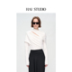 STUDIO2025秋冬新品 女立裁上衣设计感不对称领斜领修身 长袖 HAI 衫