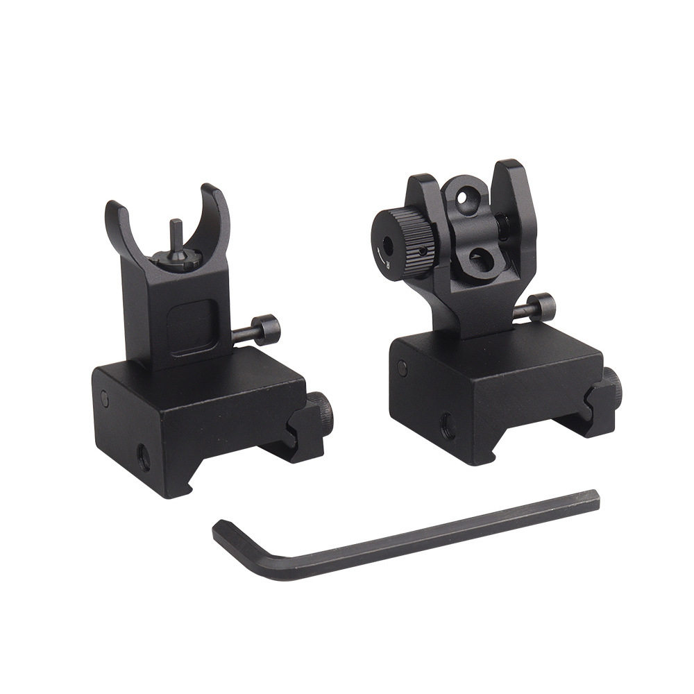 全金属前后准星 水弹机械瞄装饰品Front Rear Sight