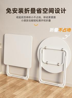 A10L可折叠桌餐桌家用户型小桌子简易圆桌出租屋户外摆摊吃饭便携