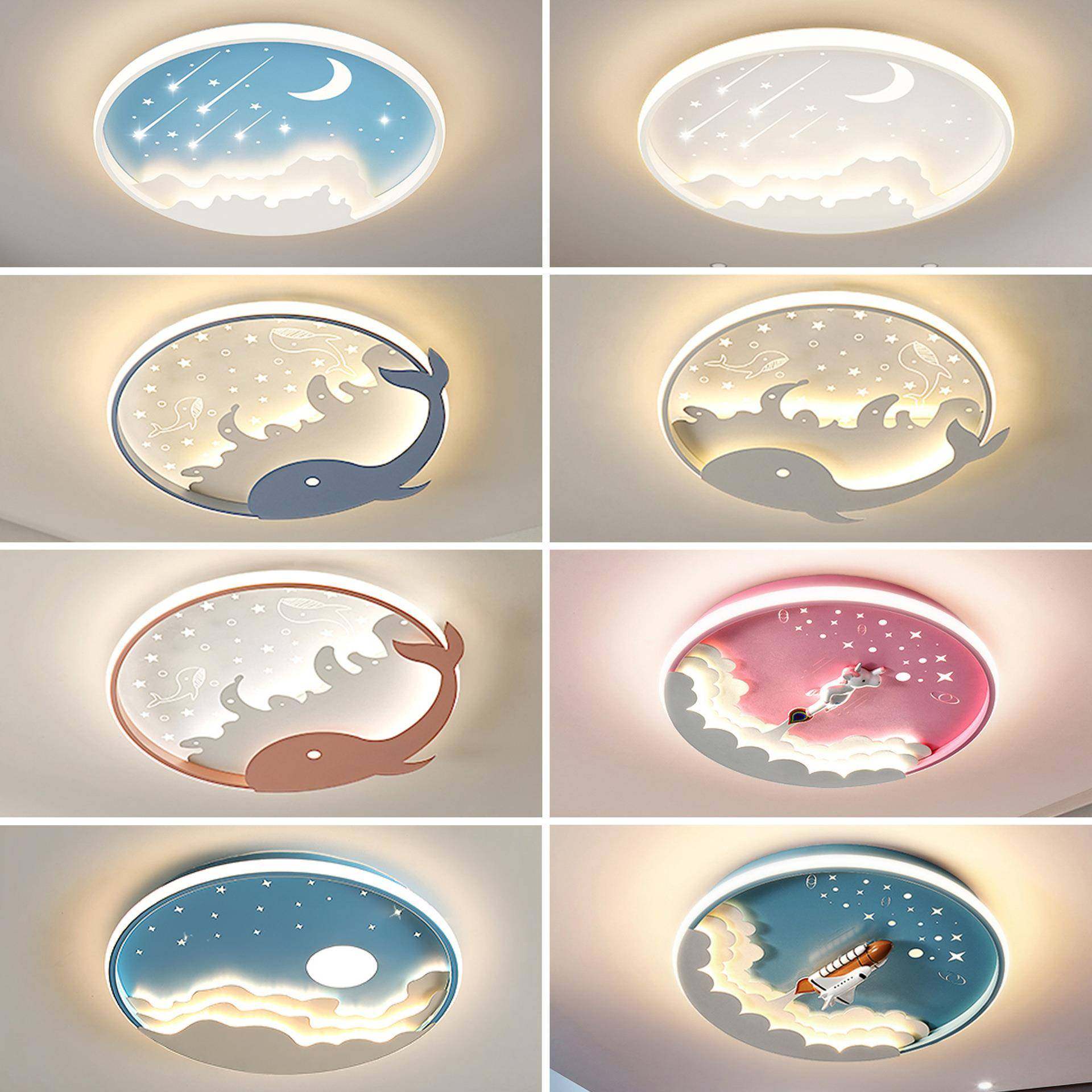 现代简约卧室吸顶灯火箭款创意网红主卧房间主灯极简广东中山灯具