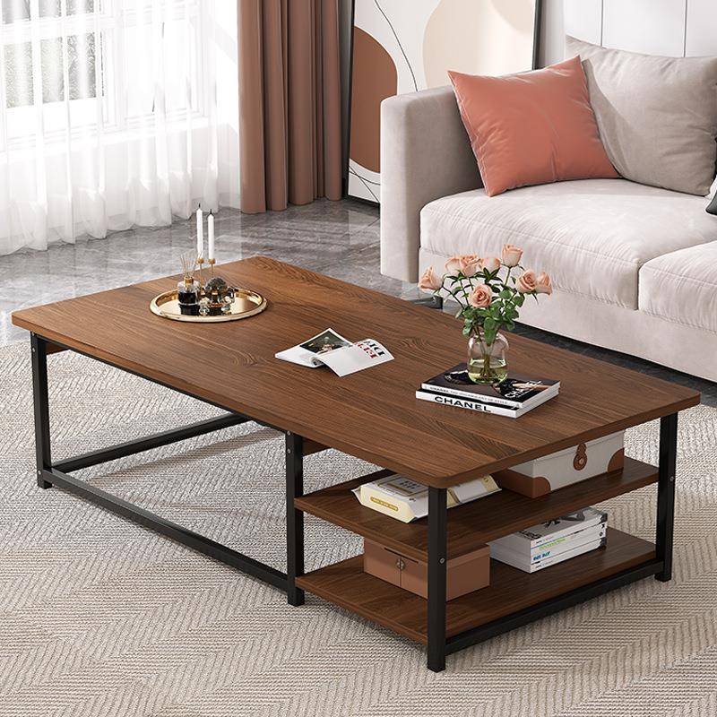 茶几简约现代创意沙发吃饭板式桌客厅家用铁艺矮架小户型置物方桌