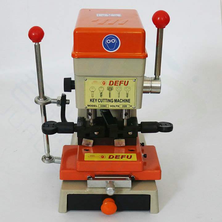 德富339C立式打孔铣槽 电子配钥匙机器DF339C多功能立铣钥匙机