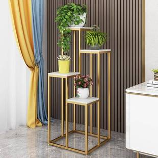 北欧轻奢家用花架子置物架客厅绿萝花架盆阳台简约现代多层落地式